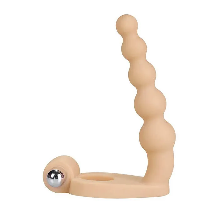 Male Sex Toys LOVETOY LOVETOY Ultra Soft 65 Anal Beads with Cock Ring Dual Stimulation Toy