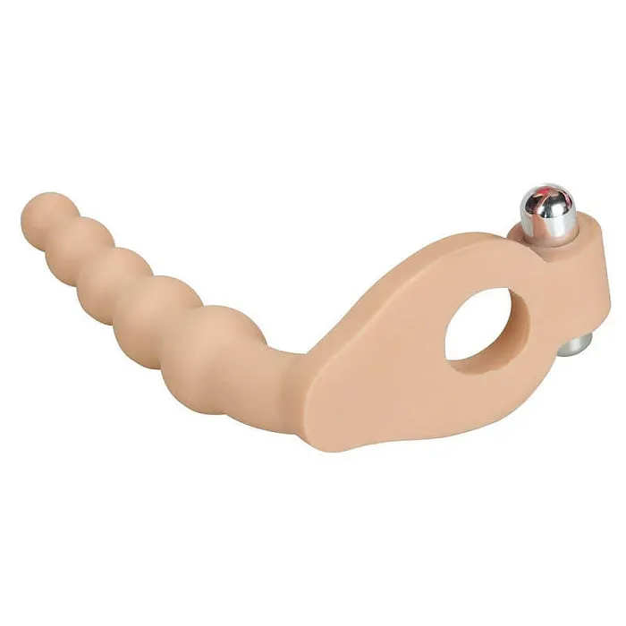 Male Sex Toys LOVETOY LOVETOY Ultra Soft 65 Anal Beads with Cock Ring Dual Stimulation Toy