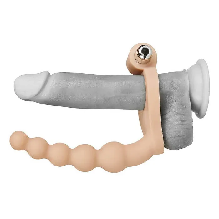 Male Sex Toys LOVETOY LOVETOY Ultra Soft 65 Anal Beads with Cock Ring Dual Stimulation Toy