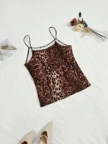 Shein leopard print cami top SHEIN Vibrators