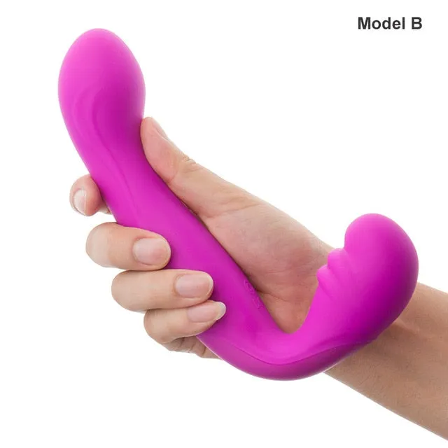 Female Sex Toys Double Ended Strapless strapon Dildo Vibrator Own Pleasures