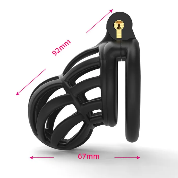 CHASTITY CAGE CO 3D Stegosaurus Narrow Face Chastity Device Kit Male Sex Toys