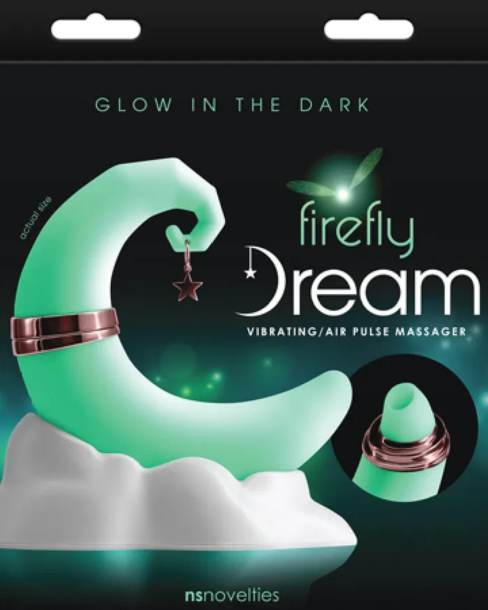 Female Sex Toys NS Novelties Firefly Dream Moon Shaped GlowintheDark Air Pulsation Vibrator