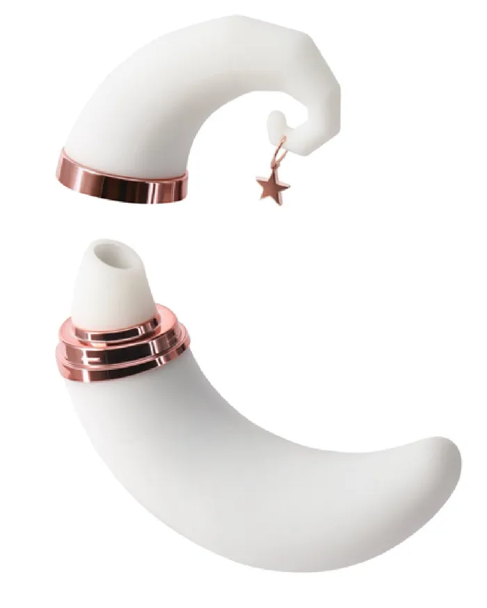 Female Sex Toys NS Novelties Firefly Dream Moon Shaped GlowintheDark Air Pulsation Vibrator