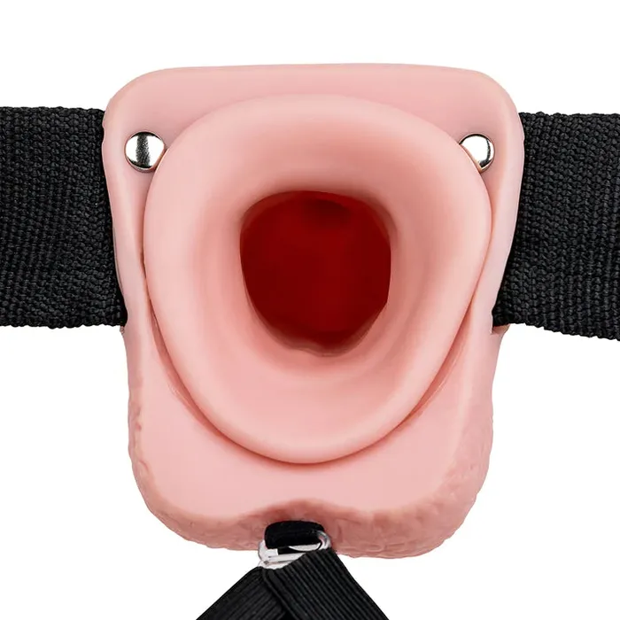 Female Sex Toys SHOTS REALROCK HOLLOW STRAPON WITH BALLS