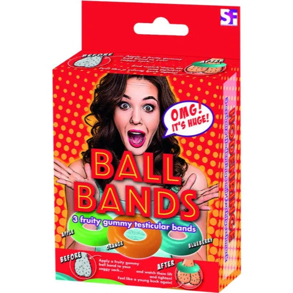 Male Sex Toys Hott Products Ball Bands 3 Gummy Edible Cock Rings by Hott Products