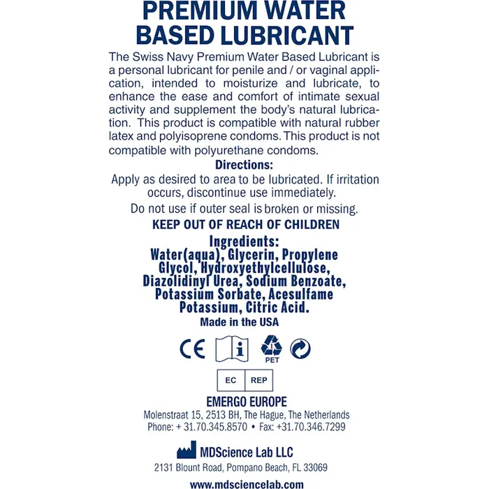 Swiss Navy Swiss Navy Arousal Gel 4oz118ml Enhancers