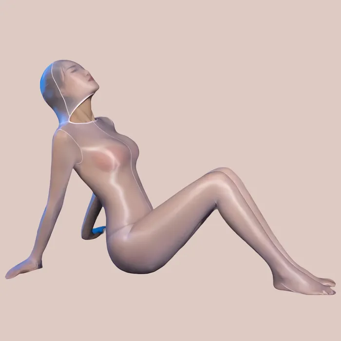 Female Sex Toys House of Chastity Nylon Body Suit With Hood