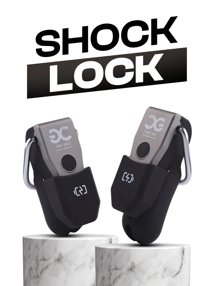 FRISKY BUSINESS SG Shock Lock APP Control Chastity Cock Cage Male Sex Toys