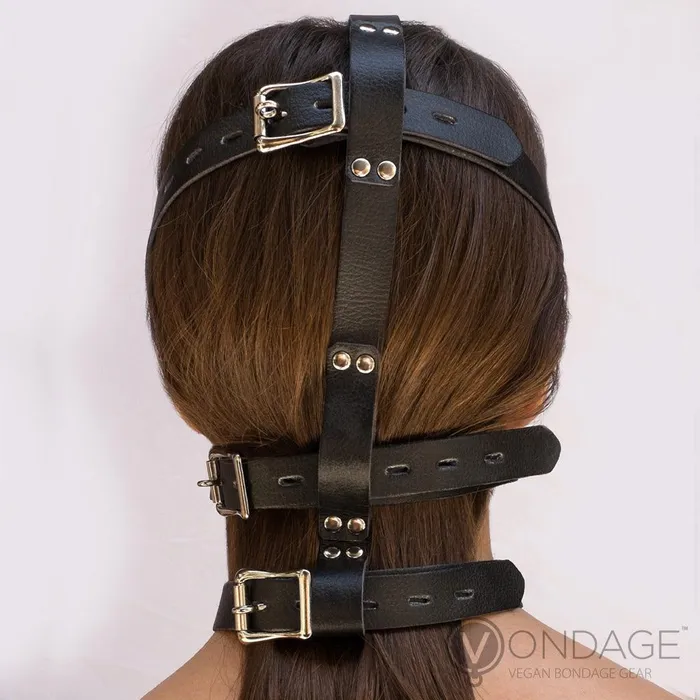 vendorunknown Female Sex Toys Vondage Head Harness with Muzzle