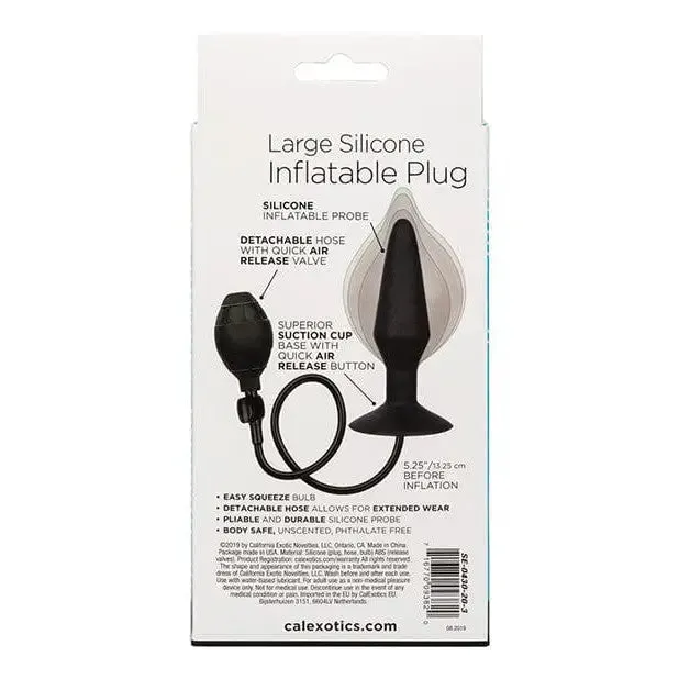 Anal CalExotics Large Silicone Inflatable Plug Black