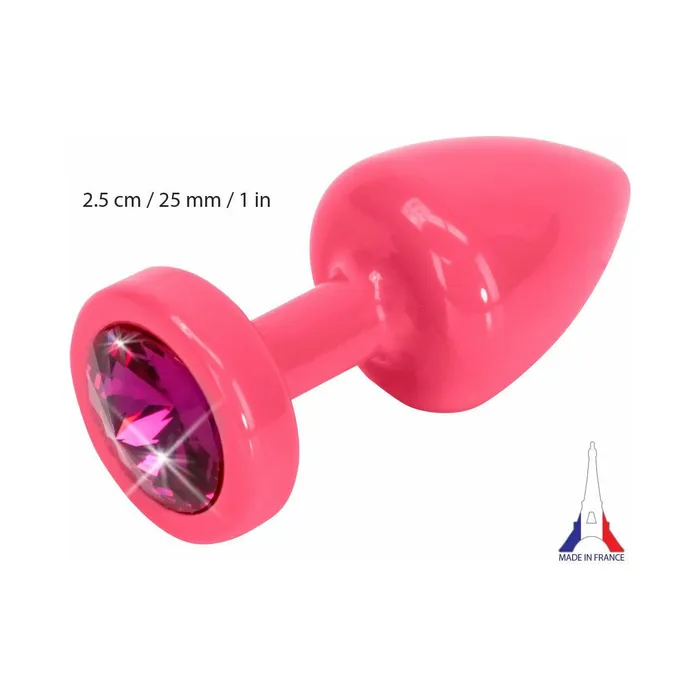 Anal Diogol Diogol Anni Round Pink Butt Plug with Swarovski Elements T1 Size Pink
