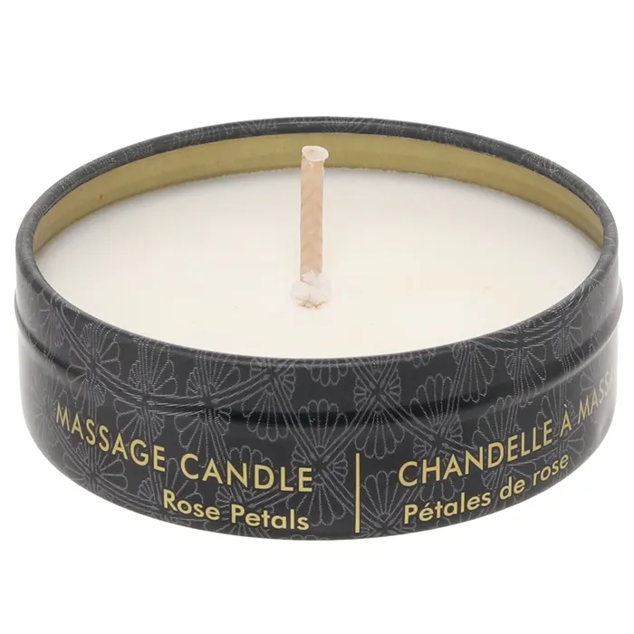 Aphrodisia Mini Massage Candle 1oz30ml in Rose Petals Shunga Female Sex Toys