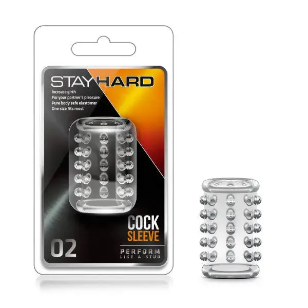 Blush Stay Hard Cock Sleeve 02 Clear Blush Dildos Blush Stay Hard Cock Sleeve 02 Clear Blush Dildos