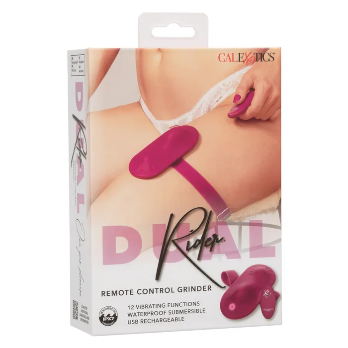CalExotics Female Sex Toys CaleXOtics Dual Rider Remote Control Grinder Red