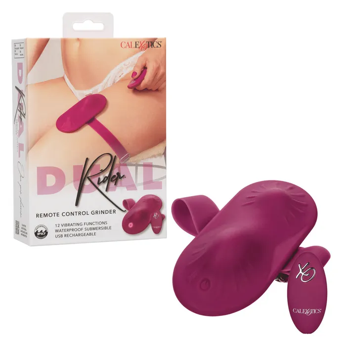 CalExotics Female Sex Toys CaleXOtics Dual Rider Remote Control Grinder Red