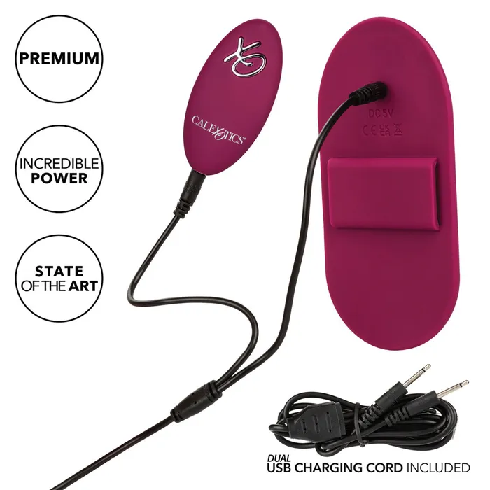 CalExotics Female Sex Toys CaleXOtics Dual Rider Remote Control Grinder Red
