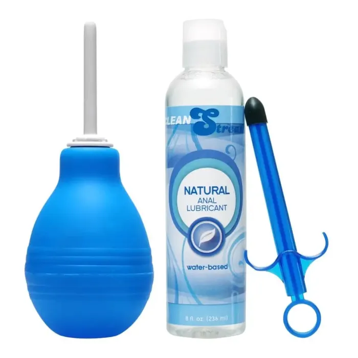CleanStream Anal Easy Clean Enema Bulb And Lube Launcher Kit