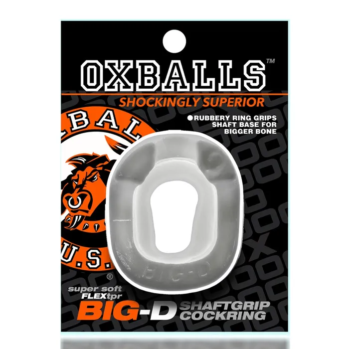 Dildos Oxballs Oxballs BigD Shaft Grip Cockring Clear