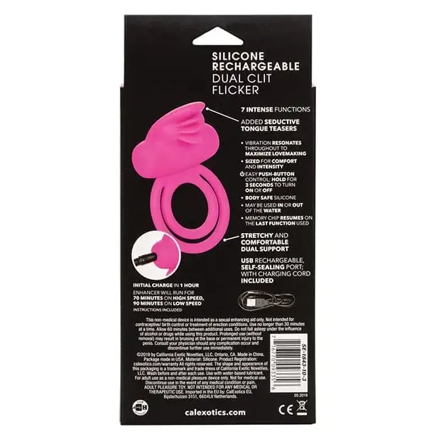 Female Sex Toys CalExotics Silicone Rechargeable Enhancer Female Sex Toys CalExotics Silicone Rechargeable Enhancer