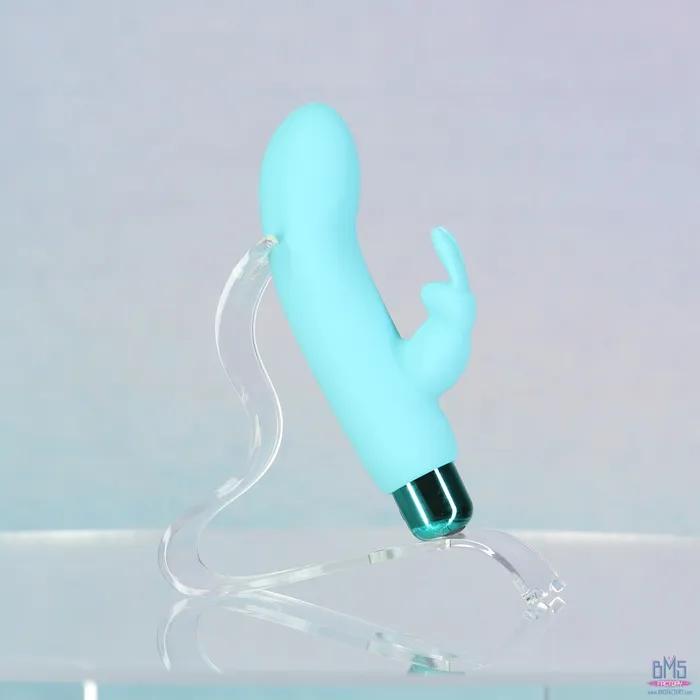 Female Sex Toys PowerBullet PowerBullet Alices Bunny Rechargeable Bullet with Removable Rabbit Sleeve Teal