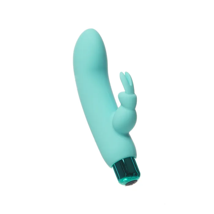 Female Sex Toys PowerBullet PowerBullet Alices Bunny Rechargeable Bullet with Removable Rabbit Sleeve Teal