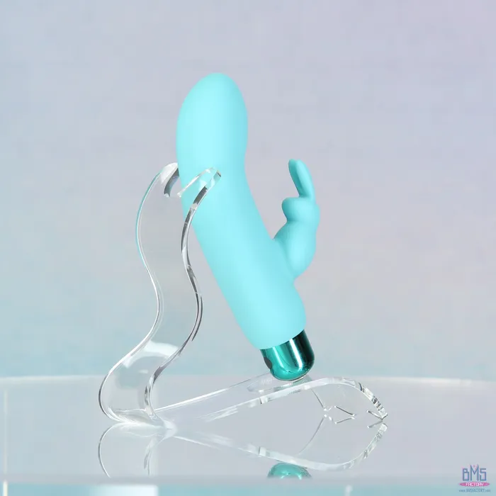 Female Sex Toys PowerBullet PowerBullet Alices Bunny Rechargeable Bullet with Removable Rabbit Sleeve Teal