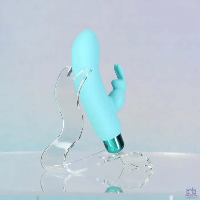 Female Sex Toys PowerBullet PowerBullet Alices Bunny Rechargeable Bullet with Removable Rabbit Sleeve Teal