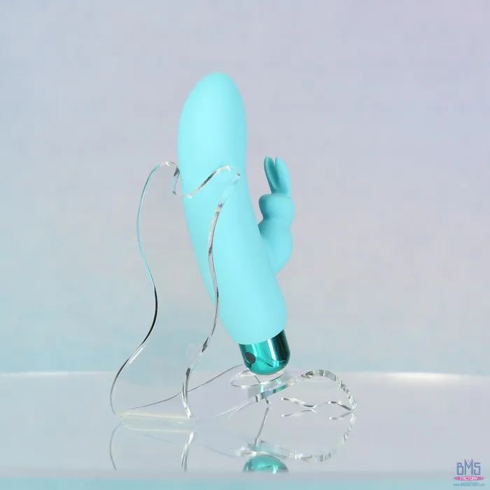 Female Sex Toys PowerBullet PowerBullet Alices Bunny Rechargeable Bullet with Removable Rabbit Sleeve Teal