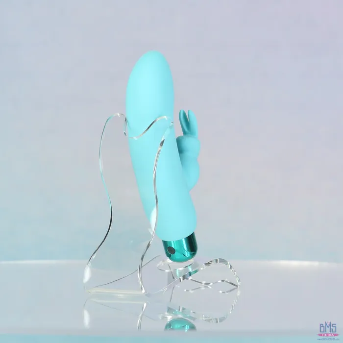 Female Sex Toys PowerBullet PowerBullet Alices Bunny Rechargeable Bullet with Removable Rabbit Sleeve Teal