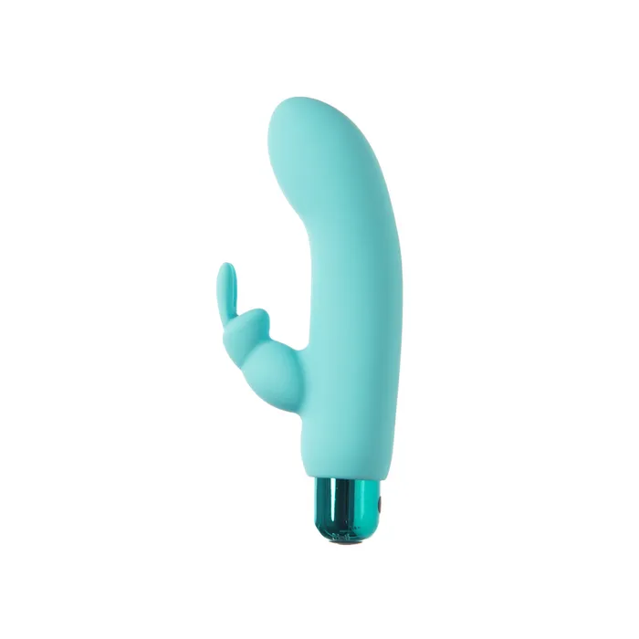 Female Sex Toys PowerBullet PowerBullet Alices Bunny Rechargeable Bullet with Removable Rabbit Sleeve Teal