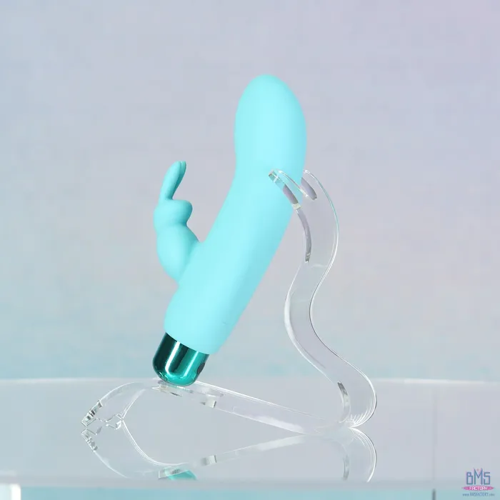 Female Sex Toys PowerBullet PowerBullet Alices Bunny Rechargeable Bullet with Removable Rabbit Sleeve Teal
