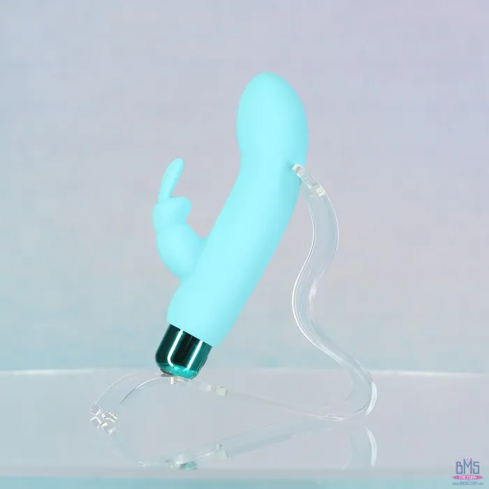 Female Sex Toys PowerBullet PowerBullet Alices Bunny Rechargeable Bullet with Removable Rabbit Sleeve Teal