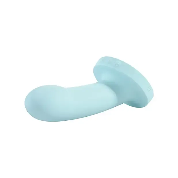 Female Sex Toys Sportsheets Sportsheets Merge Collection Myst Rechargeable 5 in Silicone Vibrating Dildo Blue