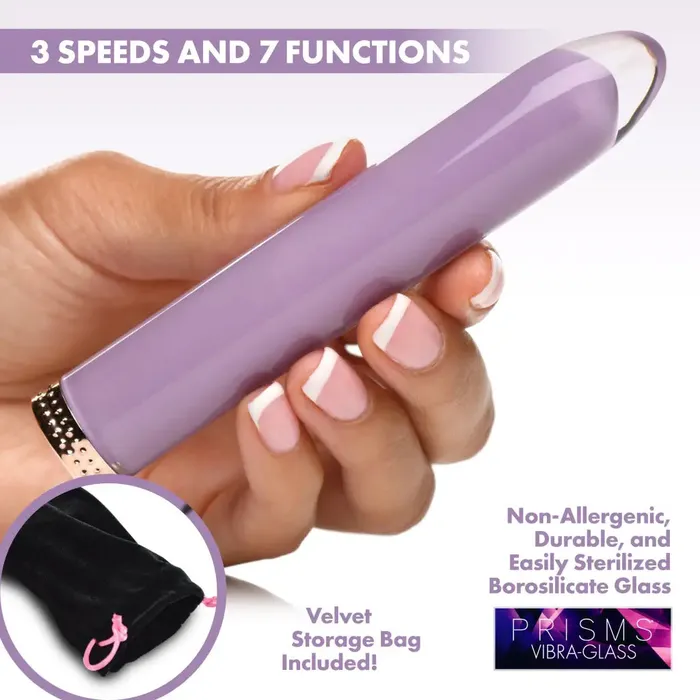 Female Sex Toys VibraGlass 10x Mini Vibrator Prisms
