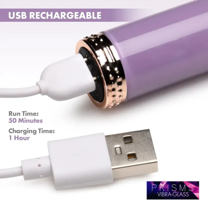 Female Sex Toys VibraGlass 10x Mini Vibrator Prisms