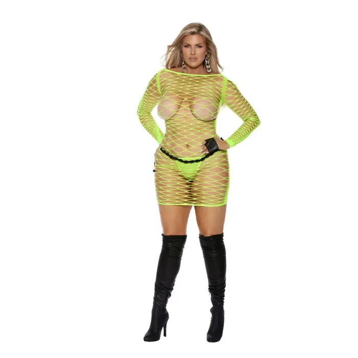 Male Sex Toys Elegant Moments Lingerie Long Sleeve Mini Dress Qs