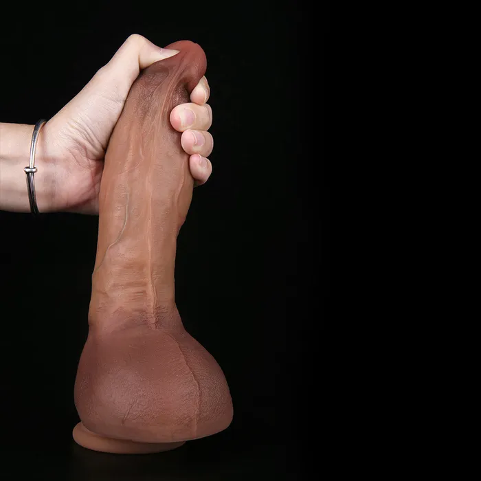 Modi Female Sex Toys G51 Beater Ultra Realistic Dual Density Liquid Silicone Suction Cup Dildo with Balls 91 Inch