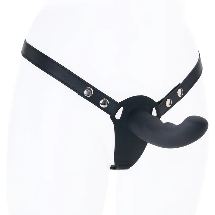 Ouch Adjustable Dual Ridged StrapOn Vibe Shots Toys Female Sex Toys