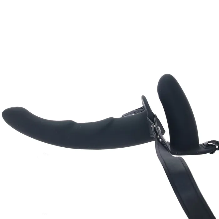 Ouch Adjustable Dual Ridged StrapOn Vibe Shots Toys Female Sex Toys