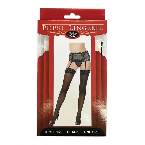 Popsi Lingerie Female Sex Toys Popsi Lingerie Silicone Lace Top Thigh High