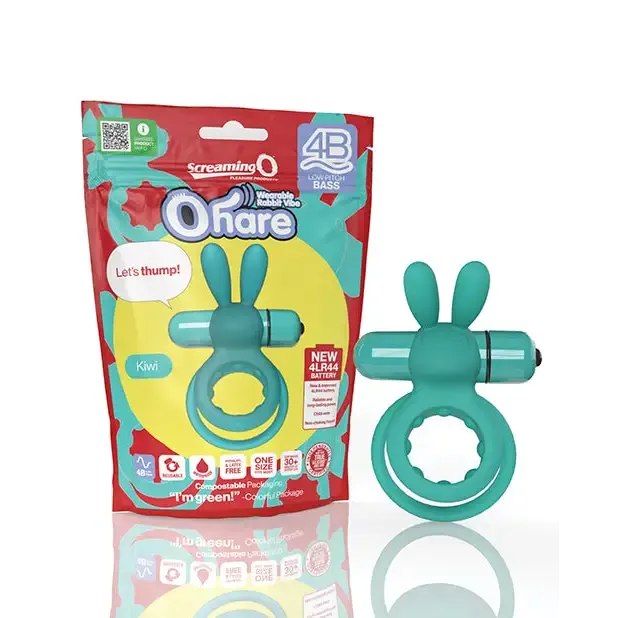 Screaming O Vibrators Screaming O 4B Ohare Vibrating Rabbit Double Cockring