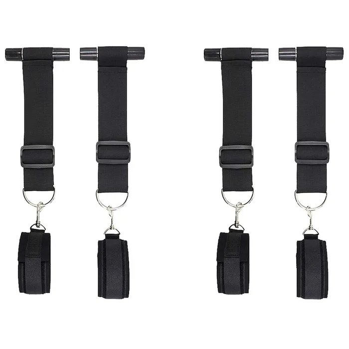 Shots Toys Anal Black White Door Restraint Kit Shots Toys Anal Black White Door Restraint Kit