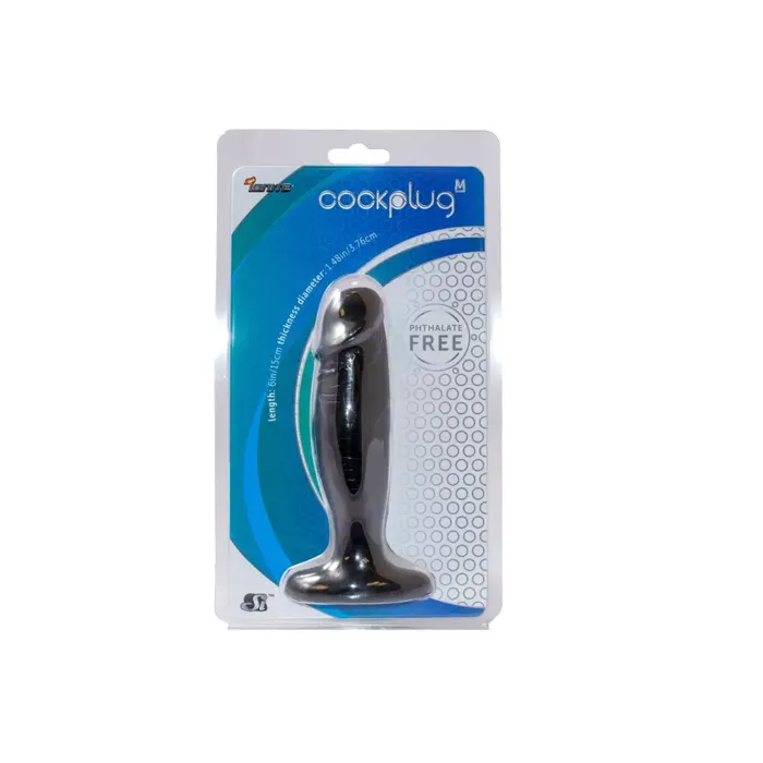 SI Novelties Anal Medium Cock Plug Black SI Novelties Anal Medium Cock Plug Black