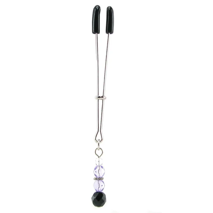 Tweezer Clit Clamp with Purple Beads Spartacus Anal