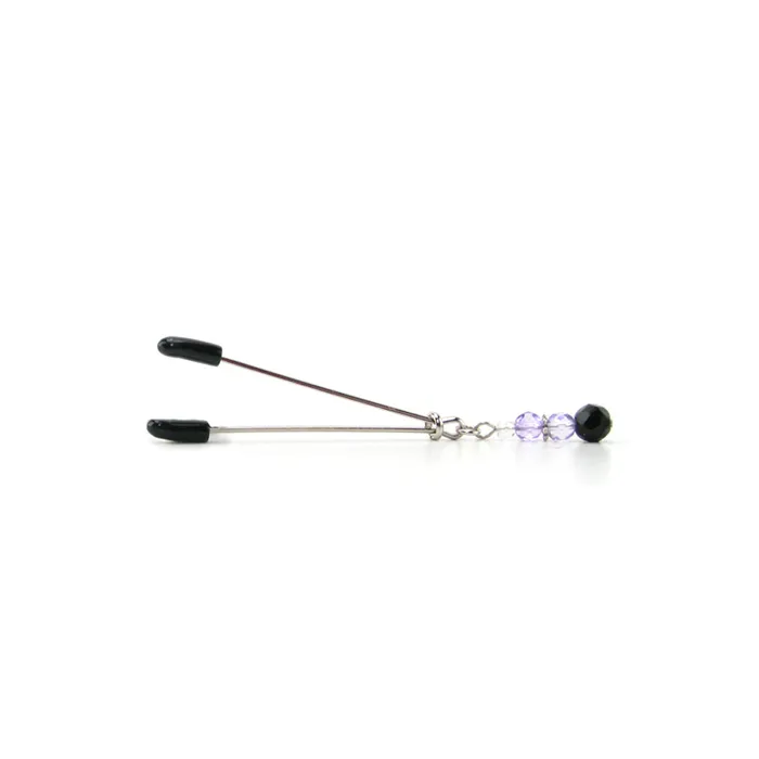 Tweezer Clit Clamp with Purple Beads Spartacus Anal Tweezer Clit Clamp with Purple Beads Spartacus Anal