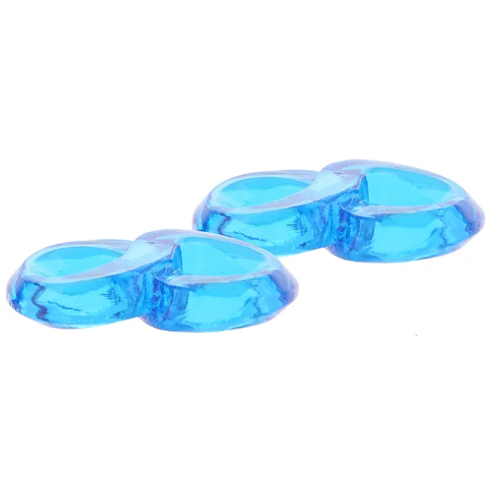 Vibrators Electric Eel Blue Line Duo Cock And Ball Rings