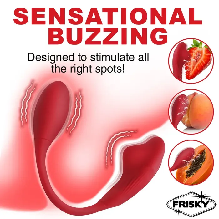 XR Brands Female Sex Toys Double Love Connection Silicone Panty Vibe With Remote Control