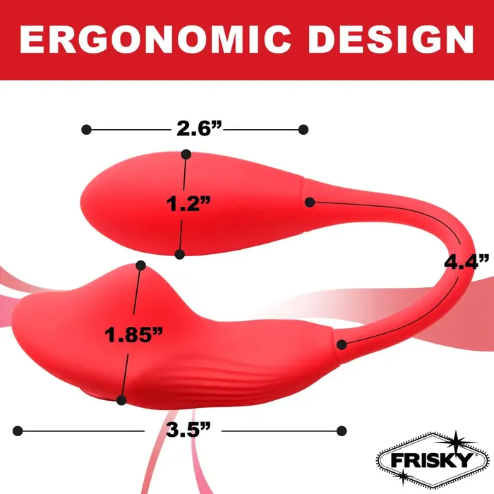 XR Brands Female Sex Toys Double Love Connection Silicone Panty Vibe With Remote Control