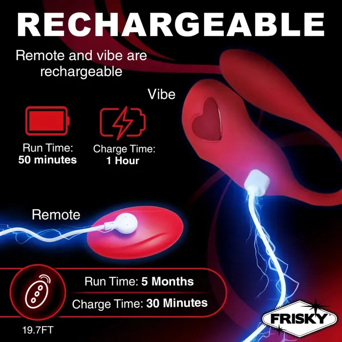 XR Brands Female Sex Toys Double Love Connection Silicone Panty Vibe With Remote Control